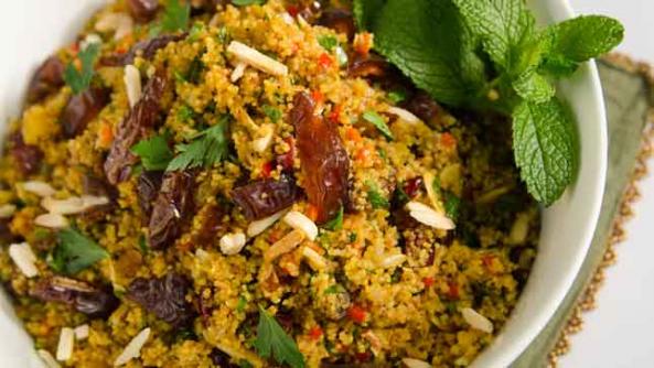 Cous Cous Salad with Medjool Dates and Cumin